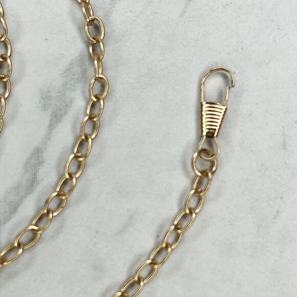 Gold Tone Chain Purse Strap Replacement Crossbody Shoulder Handbag 46" ✨ - Picture 2 of 12